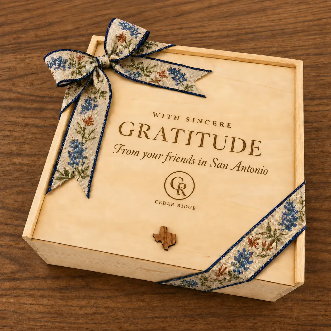 San Antonio customized corporate gift presentation